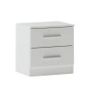 MESA DE CABECEIRA AURA 2 GAVETAS BRANCO (EC. ONLINE)  (ARTIGO EM STOCK CÓDIGO ANTIGO)