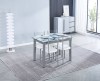 FLORES DS conjunto de mesa de jantar + 4 cadeiras