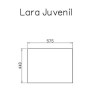 LARA DS - PRATELEIRA ARMARIO OPC. 2P 981X482MM PUCCINI