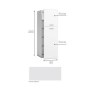 EXPORT -  MÓVEL COLUNA DESPE 200X60X60 BLANCO-TITANIO