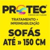 PROTEC - TRATAMENTO + IMPERMEABILIZAÇÃO  - SOFÁ ATÉ 150 CM  APÓS A ENTREGA DO PRODUTO VÁ A WWW.PROTECPLUS.PT E MARQUE O SEU AGEN