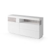 SILKE CÓMODA 1P 3G WHITE HIGH GLOSS / COLORADO BETON
