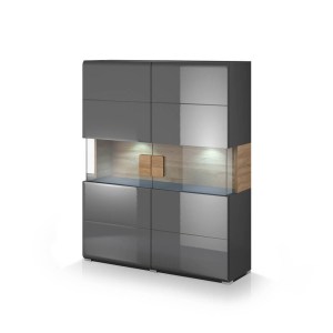 TOLEDO HT vitrine larga de 2 portas