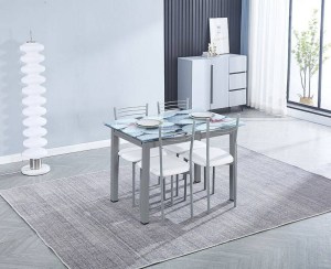 FLORES DS conjunto de mesa de jantar + 4 cadeiras