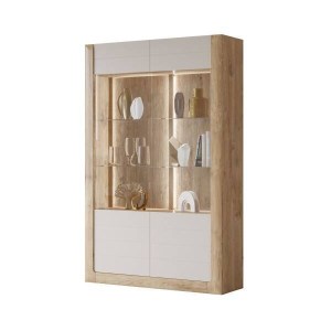 KASAI vitrine alta de 2 portas