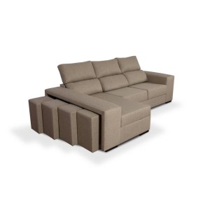 SOFA MOZART CHAISE ESQ. CALABRIA 4 BEGE