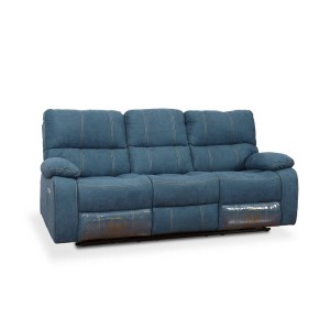 KMAX 1048 (104821913) - SOFÁ 3 LUGARES AZUL  (TECIDO) (220CM X 94CM X 103CM)KMAX 1048 (104821913) - SOFÁ 3 LUGARES AZUL  (TECIDO
