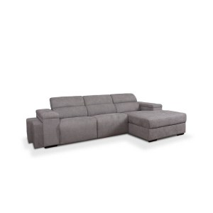 FUNDÃO - SOFÁ CHAISE LONG  C/ EXTENSÍVEIS DIR. V/F - SIERRA 746 (STOCK)