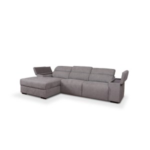 FUNDÃO - SOFÁ CHAISE LONG  C/ EXTENSÍVEIS ESQ. V/F - SIERRA 746 (STOCK)
