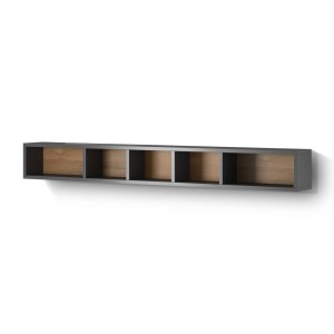 TOLEDO PRATELEIRA GRANDE ANTHRAZIT GLOSS / GRANDSON OAK