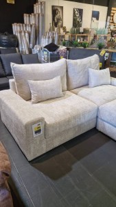 SOL MM CHAISE REVERSIVEL TECIDO CREMONA 2 BEGE