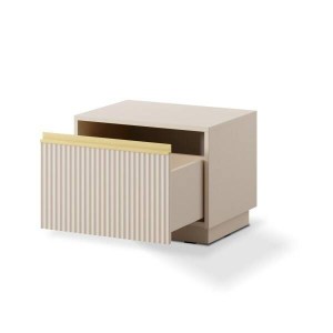 ROYAL PK MESA CABECEIRA 1 GAVETA S54 COR BEGE AREIA