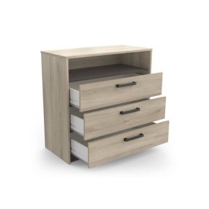 COMODA WATSON 3 GAVETAS CASTANHO 195673