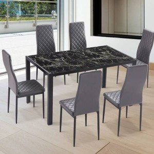 MARMOL DS conjunto 6 cadeiras