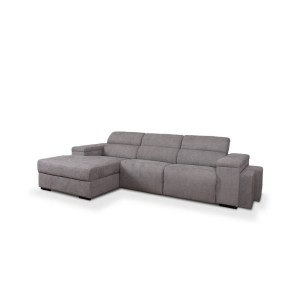 FUNDÃO - SOFÁ CHAISE LONG  C/ EXTENSÍVEIS ESQ. V/F - SIERRA 746 (STOCK)