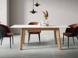 KUBE - MESA EXTENSÍVEL 140X90 (PERNAS ODÍN) MISTRAL E CANVAS