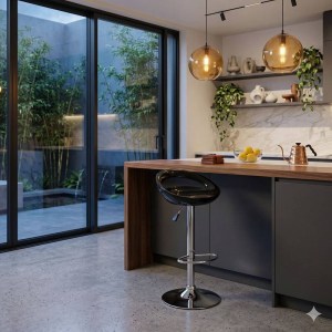 BANCO BAR PRETO C/BURACO  120624364