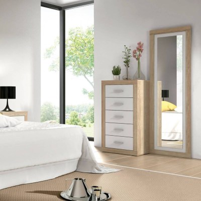 MOLDURA C/ ESPELHO LARA CAMBRIA-BLANCO