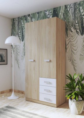 DONALD armário com 2 portas e 3 gavetas