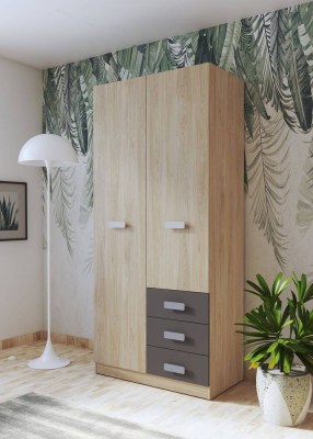 DONALD armário com 2 portas e 3 gavetas