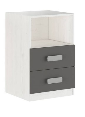 DONALD móvel baixo com 2 gavetas