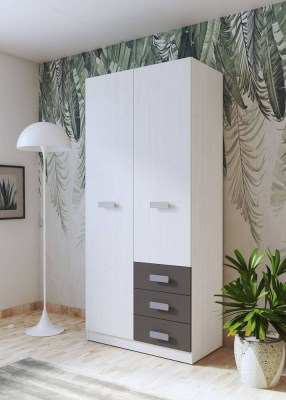 DONALD armário com 2 portas e 3 gavetas