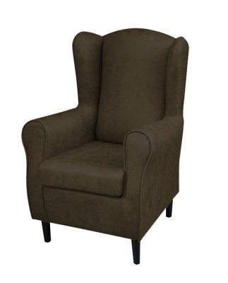 CARPIO cadeirão fixo c/ pés de madeira