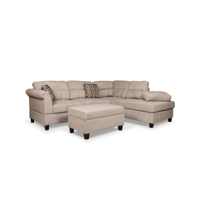 KMAX 107 - SOFÁ CHAISE LONG + PUFF C/ BAÚKMAX 107 - SOFÁ CHAISE LONG + PUFF C/ BAÚ