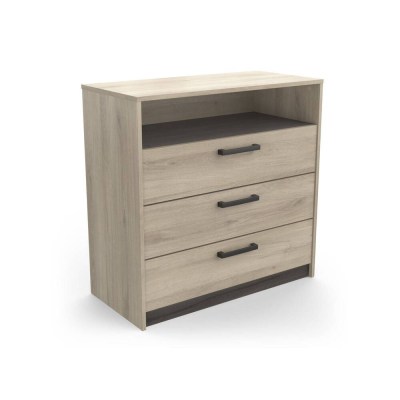 COMODA WATSON 3 GAVETAS CASTANHO 195673