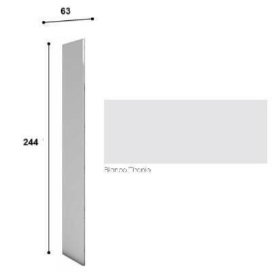 EXPORT -  LATERAL 2440X630 MM BLANCO-TITANIO