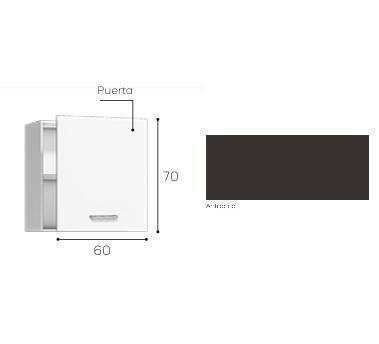 EXPORT -  MÓVEL ALTO 70X60X35  ANTRACITA
