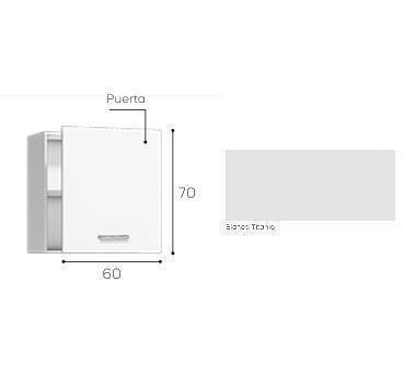 EXPORT -  MÓVEL ALTO 70X60X35  BLANCO-TITANIO