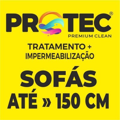 PROTEC - TRATAMENTO + IMPERMEABILIZAÇÃO  - SOFÁ ATÉ 150 CM  APÓS A ENTREGA DO PRODUTO VÁ A WWW.PROTECPLUS.PT E MARQUE O SEU AGEN
