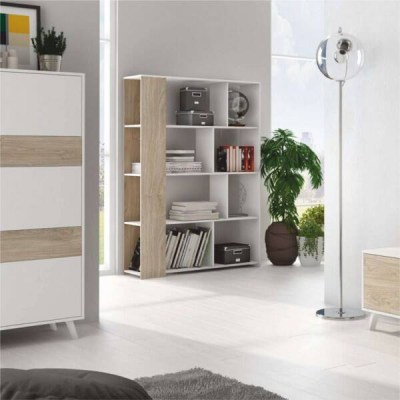 ESTANTE SOTO BLANCO-ROBLE