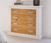 RONCAL DS - COMODA 4 GAVETAS ANDERSEN PINO-ROBLE