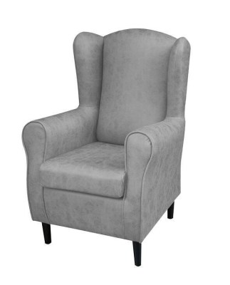 CARPIO cadeirão fixo c/ pés de madeira