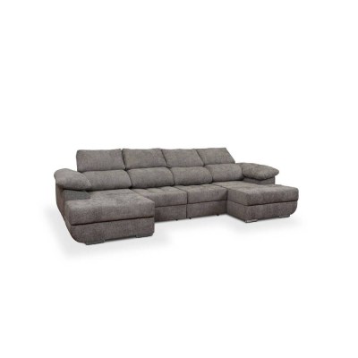 BAIONA II - SOFÁ COM 2 CHAISE LONG E BAU MAJESTIC 617 (345CM X 160CM)