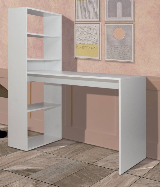 SECRETÁRIA COM ESTANTE VILLENA BLANCO  (ARTIGO EM STOCK CÓDIGO ANTIGO)