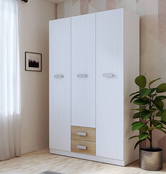 DONALD armário com 3 portas e 2 gavetas