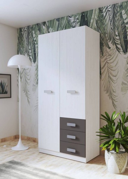 DONALD armário com 2 portas e 3 gavetas