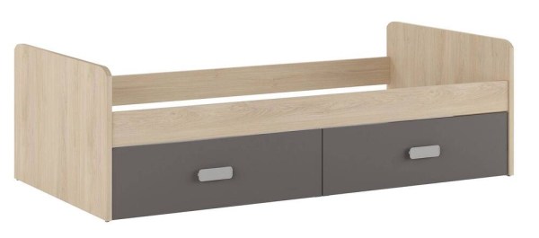 DONALD + DS - CAMA NIDO 2 GAVETAS PUCCINI-GRAFITO