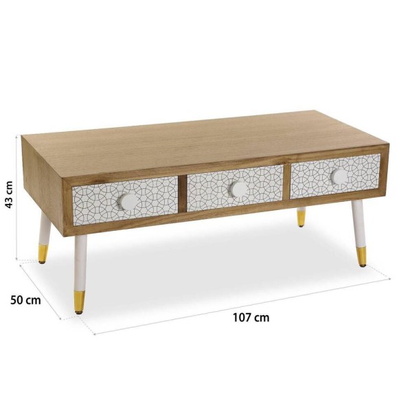 MESA DE TV 3 CAJONES DUNE - 21530092