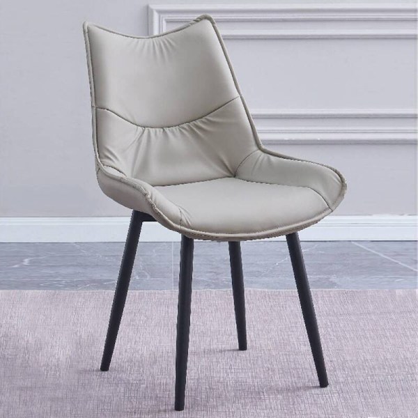 CALISTA DS -  CONJUNTO 2 CADEIRAS TAP PU BEGE P/ METAL