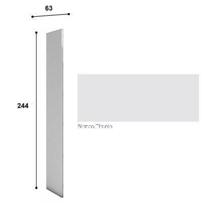EXPORT -  LATERAL 2440X630 MM BLANCO-TITANIO