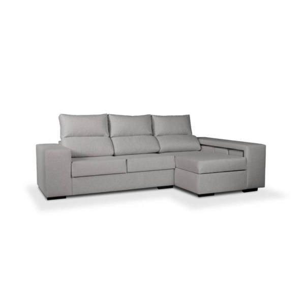 SOFA MOZART CHAISE VFD CALABRIA 15 CINZA