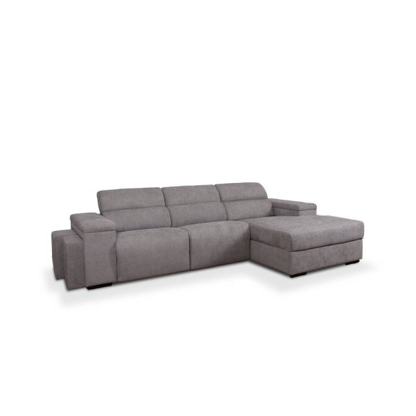 FUNDÃO - SOFÁ CHAISE LONG  C/ EXTENSÍVEIS DIR. V/F - SIERRA 746 (STOCK)