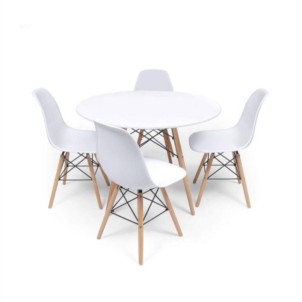 DINAMARCA Conjunto Mesa e Cadeiras