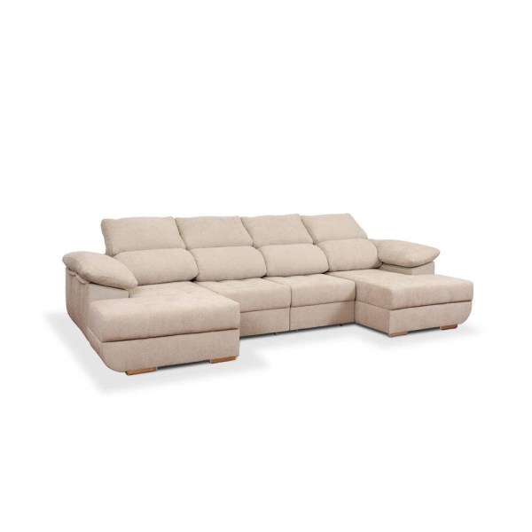 BAIONA II - SOFÁ COM 2 CHAISE LONG E BAU MAJESTIC 603 (345CM X 160CM)