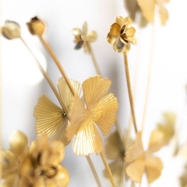 ESPEJO 71CM FLORES ORO (2 - 4)