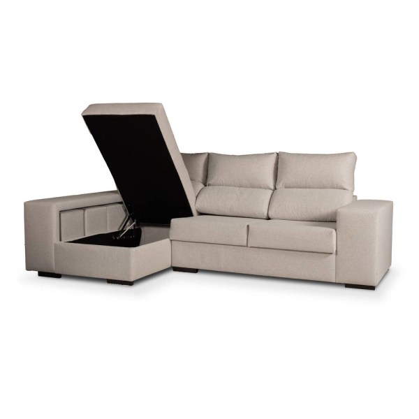 MOZART II CHAISE ESQ. TECIDO PROMO CINZA